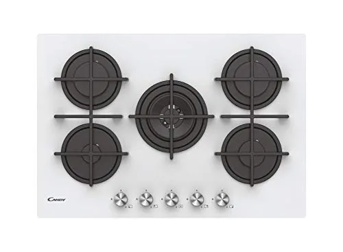 Candy CVG74WPW 75cm Gaskochfeld in Weiß in weiß von Candy