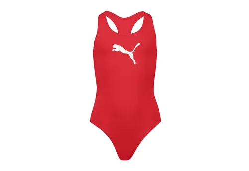 PUMA Mädchen Swimsuit Badebekleidung, Rot, 164 EU von PUMA