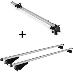 Fahrradträger Bike Pro + Relingträger Tiger XL für Hyundai Maxcruz ab 2012