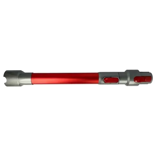 vhbw Staubsaugerohr kompatibel mit Dyson V15 Detect, SV10, V11 Outsize, V11 Staubsauger - 44,5-66,5 cm lang Rot
