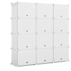 Mondeer DIY Schuhschrank 3x7 - Modularer Schuhregal für 42 Paar Schuhe - Schuhschrank aus robustem PP-Kunststoff, ideal für Eingangsbereiche. Bietet Platz für 42 Paar Schuhe, leicht zu reinigen und vielseitig einsetzbar.