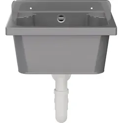 Ausgussbecken Waschtrog 10866 - Grau - Sonstige Armaturen - Hochwertiges Polypropylen, ideal für Garten, Garage und Werkstatt, leicht zu reinigen und beständig gegen Verfärbungen.