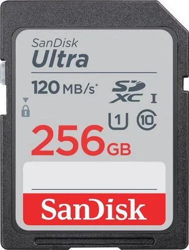 SanDisk Ultra SDXC UHS-I 256 GB Speicherkarte - Ideal für Full HD-Videos, bis zu 150 MB/s Übertragungsgeschwindigkeit, wasserdicht und stoßfest
