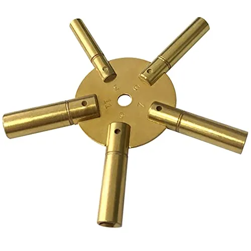 Uhrenschlüssel Set aus Messing, 5 Stück