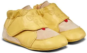 Affenzahn Kid's Krabbelschuh Leder Crawly - Barfußschuhe 20/21 - Bequeme und sehr leichte Krabbelschuhe aus weichem Leder in Beige, ideal für die ersten Schritte von Babys und Kleinkindern - Größe 20/21, perfekt für die Freizeit.