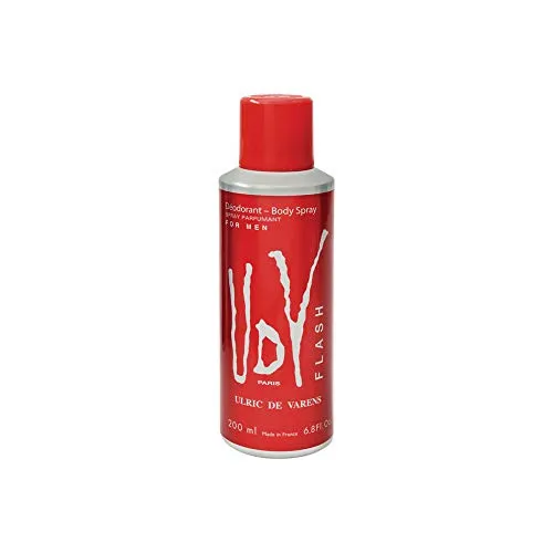 Ulric De Varens Flash Deodorant Spray für Männer, 200 ml - Das Ulric De Varens Flash Deodorant Spray für Männer bietet langanhaltenden Frischekomfort und einen maskulinen Duft. Ideal für den täglichen Gebrauch. Perfekt für aktive Männer! 200 ml.