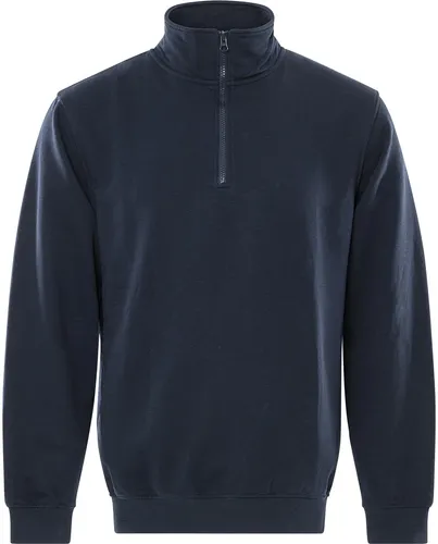 Fristads Kansas 116774-544-2XL Sweatshirt 1737 SWB Dunkelmarine - Hochwertiges Zip-Sweatshirt aus 80% Baumwolle, ideal für Arbeit und Freizeit. Angenehme Wärme, optimale Bewegungsfreiheit und sicherer Sitz durch breite Strickbündchen.