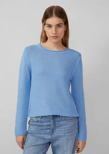 s.Oliver Langarmpullover - Reguläre Passform aus weichem Baumwollmix mit ansprechendem Strickmuster. Ideal für jeden Anlass und angenehm zu tragen.