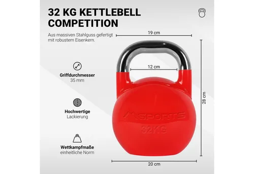 MSports® Kettlebell Kettlebell Competition 4 - 32 kg