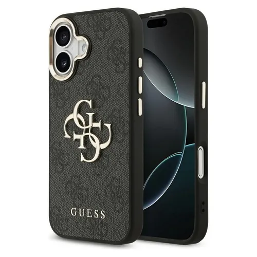 Guess Backcover für Apple iPhone 17 – PU-Leder, Goldrahmen, MagSafe