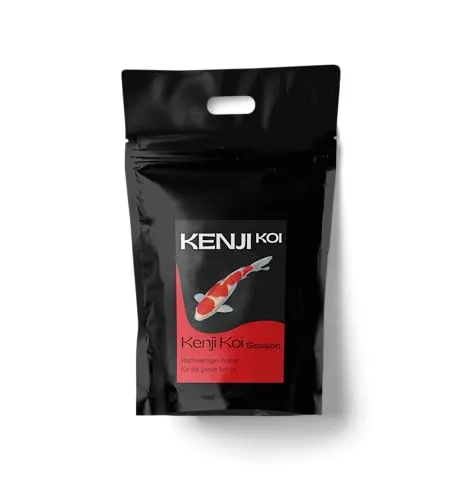 KENJI KOI Season 5kg 6mm Koifutter - leicht verdauliches Koifutter für Herbst und Frühjahr - ausgewogene Ernährung über die ganze Saison - schwimmendes Koifutter