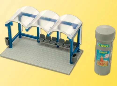 Kibri 38142 H0 Deko-Set 'Bushaltestelle'