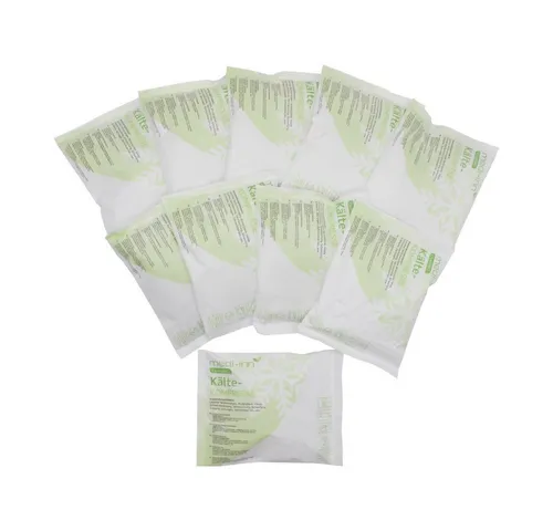 Medi-Inn Kalt-Warm-Kompresse - Kälte-Sofort-Kompresse 14 x 18 cm, 25-tlg. - Kühlpads für schnelle Linderung bei Sportverletzungen. Sekundenschnell aktivierbar durch Drücken, ideal für unterwegs und hält bis zu 30 Minuten kalt.