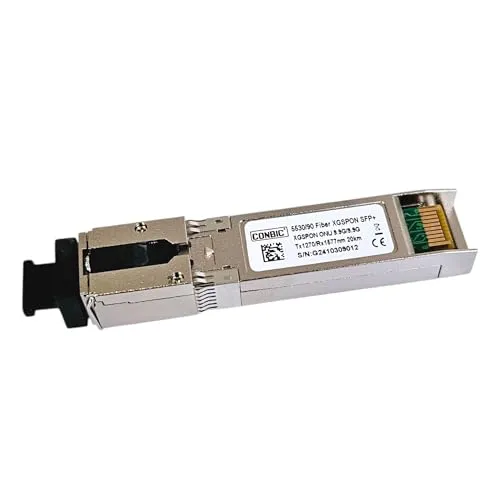 CONBIC® XGS-PON SFP Modul 10 Gbit/s (FTTH) – Kompatibel NUR mit Fritz!Box 5530 5590 Fiber (Nicht mit Anderen Routern/Switchen), Glasfaser-Transceiver für Highspeed-Internet, SFP-Slot 10G