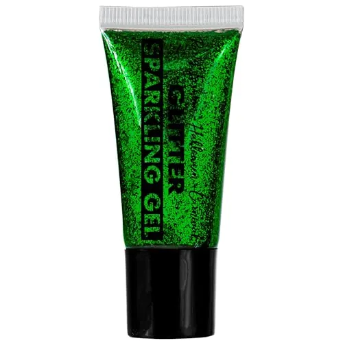 W WIDMANN MILANO Party Fashion - Glitzergel in Tube für Gesicht und Körper, für Karneval, Fasching, Halloween, Festival, Mottopartys, 25 ml