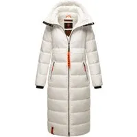 Navahoo Damen Wintermantel - Warmer Steppmantel mit Kapuze in Offwhite, Gr. L - Funktionsjacken mit wind- und wasserabweisendem Material, perfekt für kalte Tage. Der moderne Oversize-Look und die Innentasche für Technik machen diesen Mantel zum Must-Have!