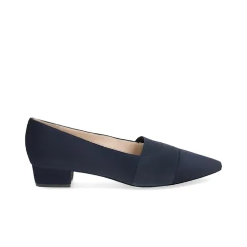 Peter Kaiser Damen Slipper & Mokassin 74242 in blau Rauleder - Elegante Slipper mit Blockabsatz und Stretcheinsatz für optimalen Tragekomfort. Ideal für stilvolle Auftritte im Alltag oder Büro.