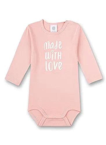 Sanetta Baby-Body langarm rosa Made with love | Hochwertiger und nachhaltiger Body für Mädchen aus Bio-Baumwolle. Baby Body