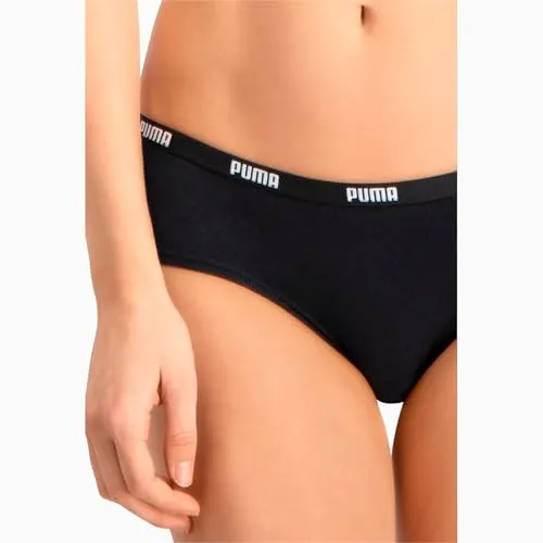 PUMA Damen Hipster Unterwäsche, Schwarz, XL EU