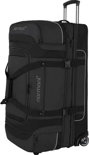 normani Reisetasche Reisetrolley Gigaro 120-150 L - Erweiterbare Reisetasche von 120 auf 150 Liter, strapazierfähiges Polyester, ideal für Reisen und Freizeit. Maße: 81 x 39 x 47 cm, bietet viel Stauraum mit 2 Hauptfächern.