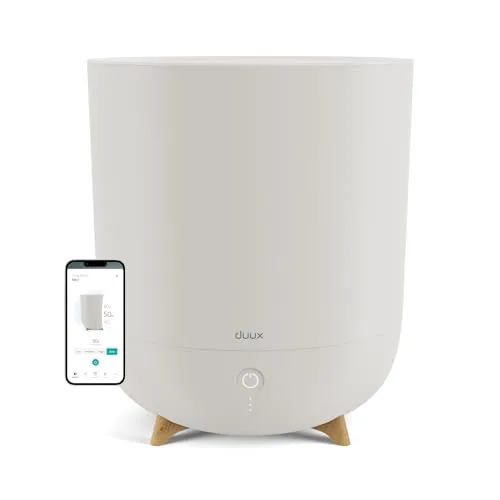 Duux Neo Ultrashall Luftbefeuchter 5L - Smart und Leise für Schlafzimmer und Kinderzimmer - Luftbefeuchter für einen Raum mit 5L Wassertank und 500ml/h Ausstoß. Perfekt für große Räume, elegantes Design und smarte Steuerung über die Duux-App.