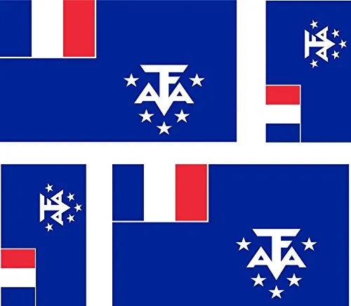 Akachafactory 4 x Aufkleber Sticker Auto, Motorrad, Koffer pc taaf Flagge