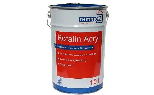 Remmers Rofalin Acryl weiss 10l - Hochwertige, matte Schutzfarbe für Holz und andere Untergründe, ideal für Renovierungen innen und außen, wasserbasiert und umweltfreundlich.