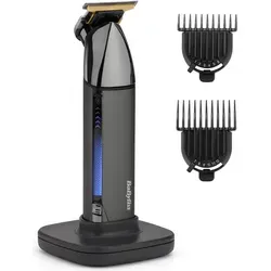 Babyliss Barttrimmer Super X Metal Serie T991E - Haarschneidegeräte – Professioneller Barttrimmer mit robustem Metallgriff und 100 % wasserdichter Bauweise für präzise Trimmung. Lithium-Ionen-Technologie bietet 5 Stunden kabellose Nutzung.