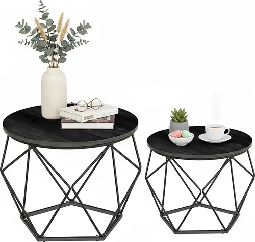 Stylischer Couchtisch Beistelltisch - 2 Größen verfügbar - Moderne Tisch-Set für den Innenbereich, in verschiedenen Farben. Mit 40x40 cm und 50 cm Höhe bietet dieser Tisch eine praktische und elegante Lösung für jedes Wohnzimmer.