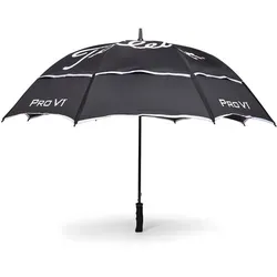 Titleist TOUR DOUBLE CANOPY Regenschirm, schwarz/weiß in schwarz von Titleist