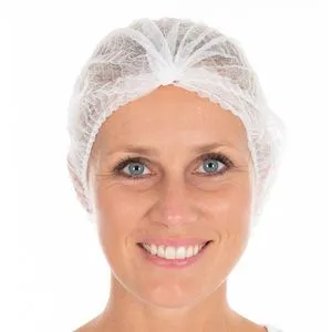 Franz-Mensch Baretthauben Klipphauben Eco, PP-Vlies, Gr. 50cm, weiß, 100 Stück