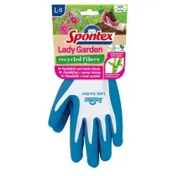 Spontex Lady Garden Recycling Handschuh 12.310.148 , 1 Paar, Größe 8-8,5 (farbig sortiert)