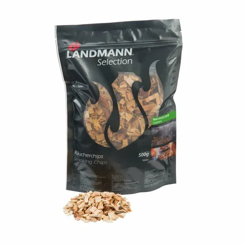 Landmann Räucherchips Wachholder für Raucharoma Späne Grill & Smoker 500g