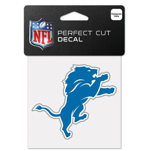 NFL Detroit Lions Aufkleber Perfect Cut Decal 10x10cm Team Logo 032085630452