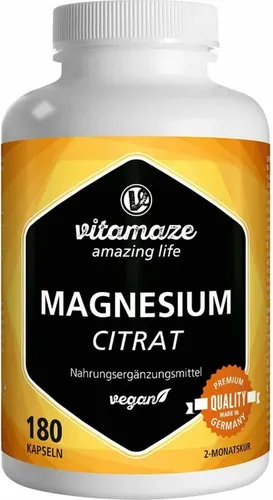 MAGNESIUMCITRAT 360 mg vegan Kapseln 0,87 g