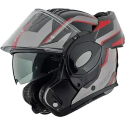 Bogotto Motorradhelm FS-X600 Vyda Klapphelm - Klapphelm für Motorradfahrer, ausgestattet mit integriertem Sonnenvisier und vorbereitet für Kommunikationssysteme, ideal für sicheres Fahren.