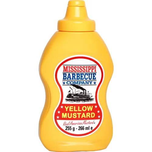 Mississippi Barbecue Yellow Mustard zum Grillen und Dippen 266ml