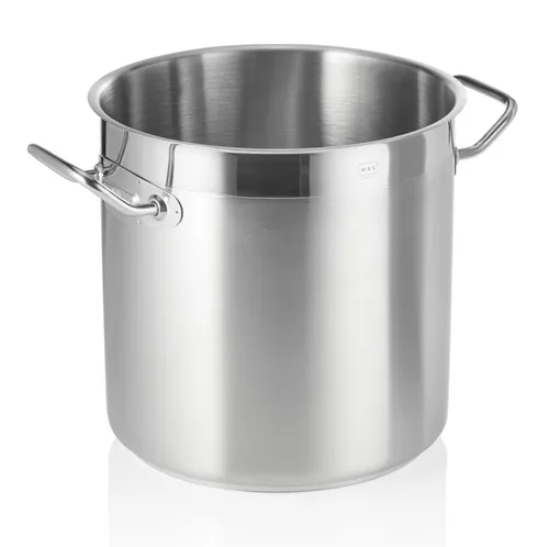Profi Edelstahl-Kochtopf Suppentopf mit Deckel 17,0L - Hochwertiger Kochgenuss - Universal-Kochtöpfe, 17,0 Liter Kapazität und extra starker Sandwichboden für optimale Hitzeverteilung, geeignet für alle Herdarten und spülmaschinengeeignet.