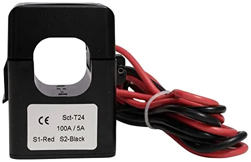 Counttec ESCT-T24 KW30100 Messstromwandler - Sonstige Elektroinstallationsartikel, präzise Strommessung mit Klappmontage für schnelle Installation und ideal für Überwachungs- und Steuerungssysteme