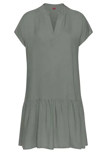 S.OLIVER Blusenkleid Damen Gr. 44 in Khaki von s.Oliver