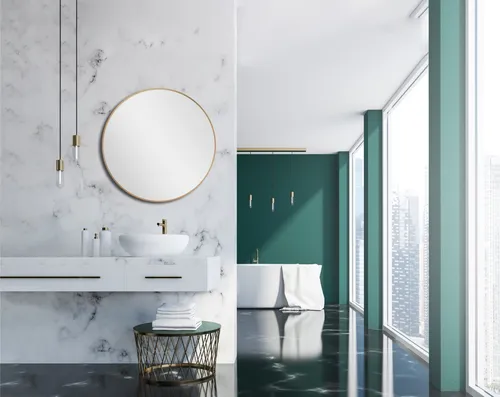 Badspiegel Talos in gold von Talos