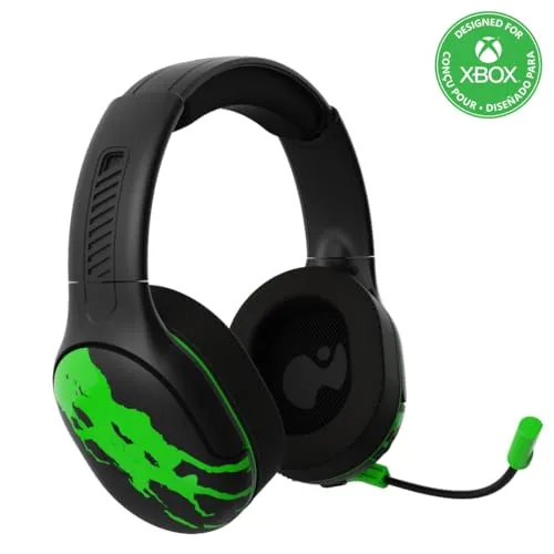 PDP AIRLITE Pro - Jolt Green Wireless Headset - KopfhoererHeadsets, drahtloses Gaming-Headset mit leichtem Design für stundenlangen Komfort und präzise Audioqualität.