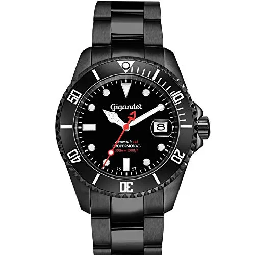 Gigandet Herren Uhr Analog Automatik mit Edelstahl Armband G2-006