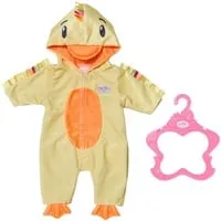 BABY born Entenanzug für 43 cm Puppen - Kuschelig weicher Fleece Onesie für kreatives Spielvergnügen, ideal für Kinder ab 3 Jahren