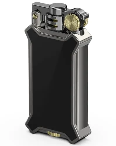 GIFTORCH Vintage Feuerzeug, klassisches Herren-Flip-Metall-Feuerzeug, einzigartiges Geschenk, stilvolles tragbares Qualitätsfeuerzeug