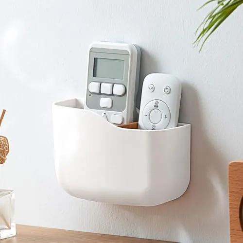 poeland Universal-Fernbedienungshalter, Wandmontage, Fernbedienung Halter Fernbedienungshalterung Organizer Box für Media-Player, Controller, Handys aufladen