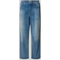 OPUS PANTS Mom Fit Jeans im Used-Look Modell 'Melly relax' in Blau, Größe 36/28