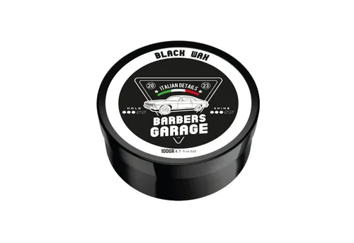 Barbers Garage schwarzes Haarwachs gegen graue Haare (100g) - Haarstyling-Produkte für natürliche Abdeckung von grauem Haar – mit Pflanzenkohleextrakten für intensiven Soforteffekt und langanhaltenden Halt. Perfekt für definierte Styles!