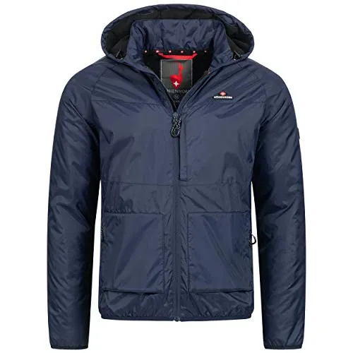 Höhenhorn 32J5 Skibbo Herren Jacke Navy Gr. M - Funktionsjacke mit Windbreaker-Funktion, ideal für Outdoor-Aktivitäten im Herbst und Frühling, ausgestattet mit zwei Reißverschlusstaschen und einem komfortablen Microfleece-Futter.