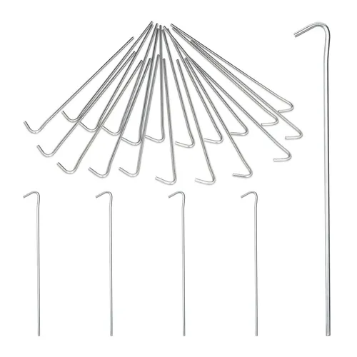 Zeltheringe 25er Set Zelthaken Bodenanker Stahl Heringe Bodenheringe Erdnägel